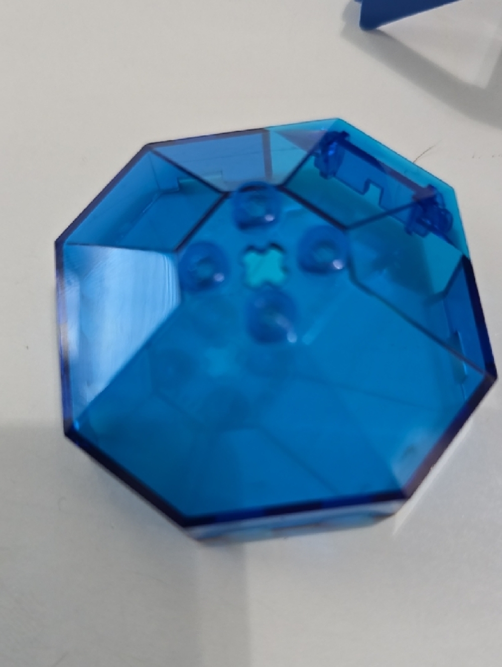 Lego Blue Octagonal Plastic Building Pieces Set - Picture 2 of 5